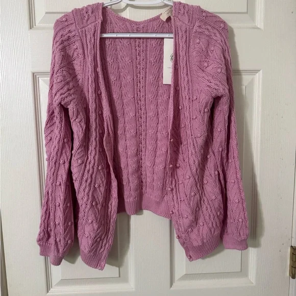 NWT Sézane Beryl cardigan in pastel pink - Picture 4 of 9